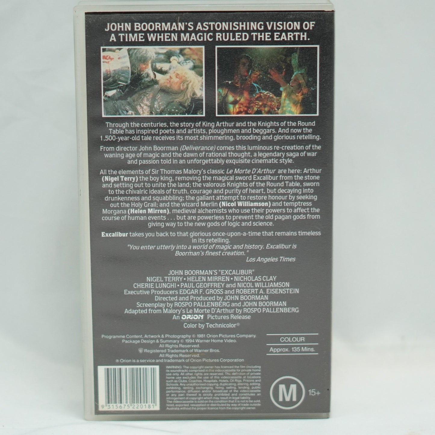 Excalibur - VHS PAL Tape