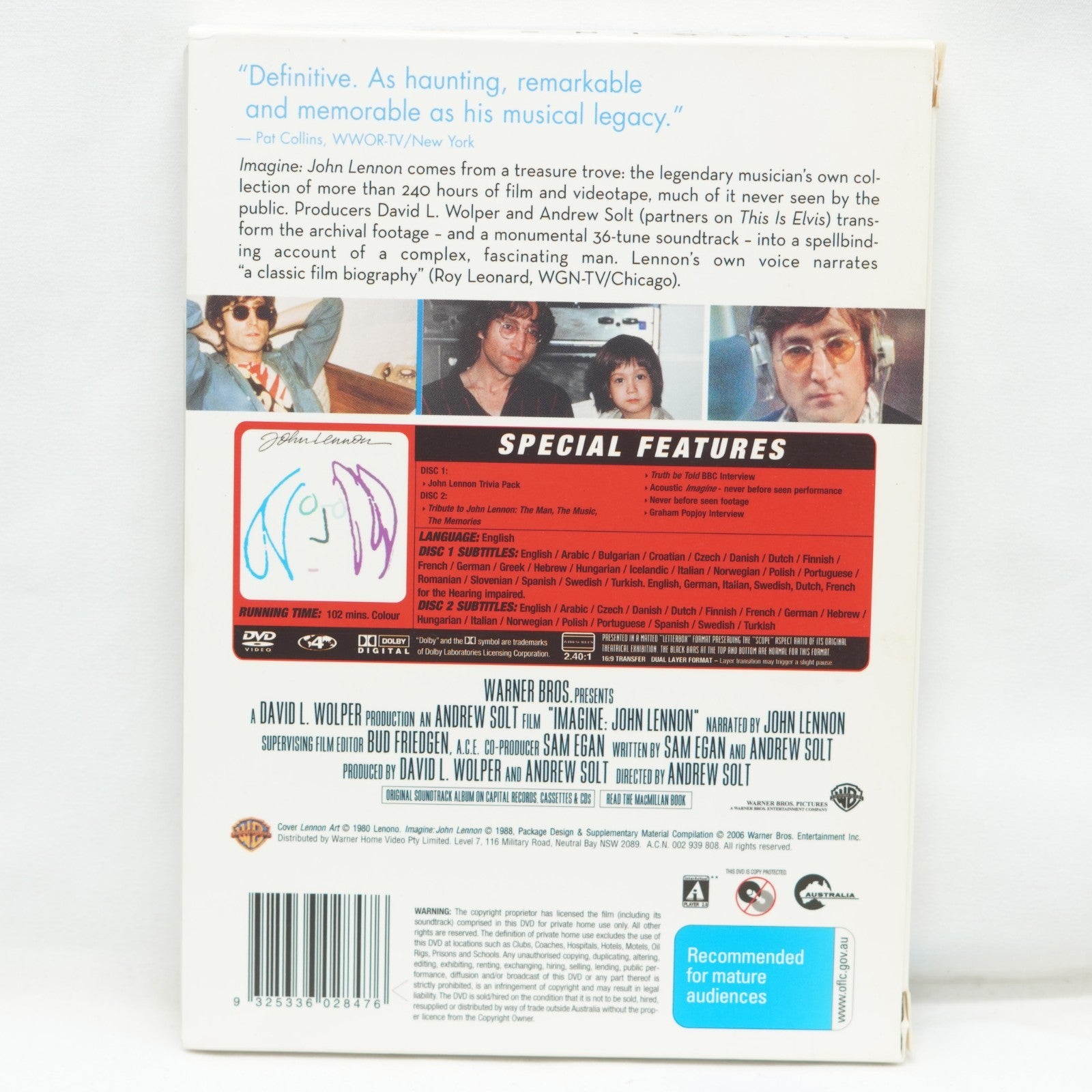 John Lennon: Imagine (Special Edition, DVD, 1988 2-Disc Set)