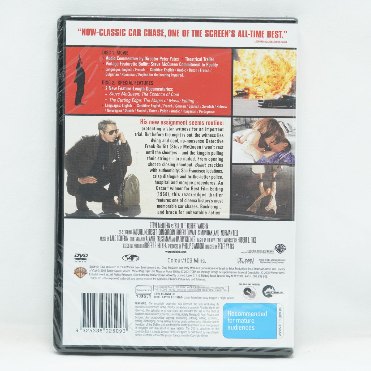 BULLITT : NEW  2-DVD