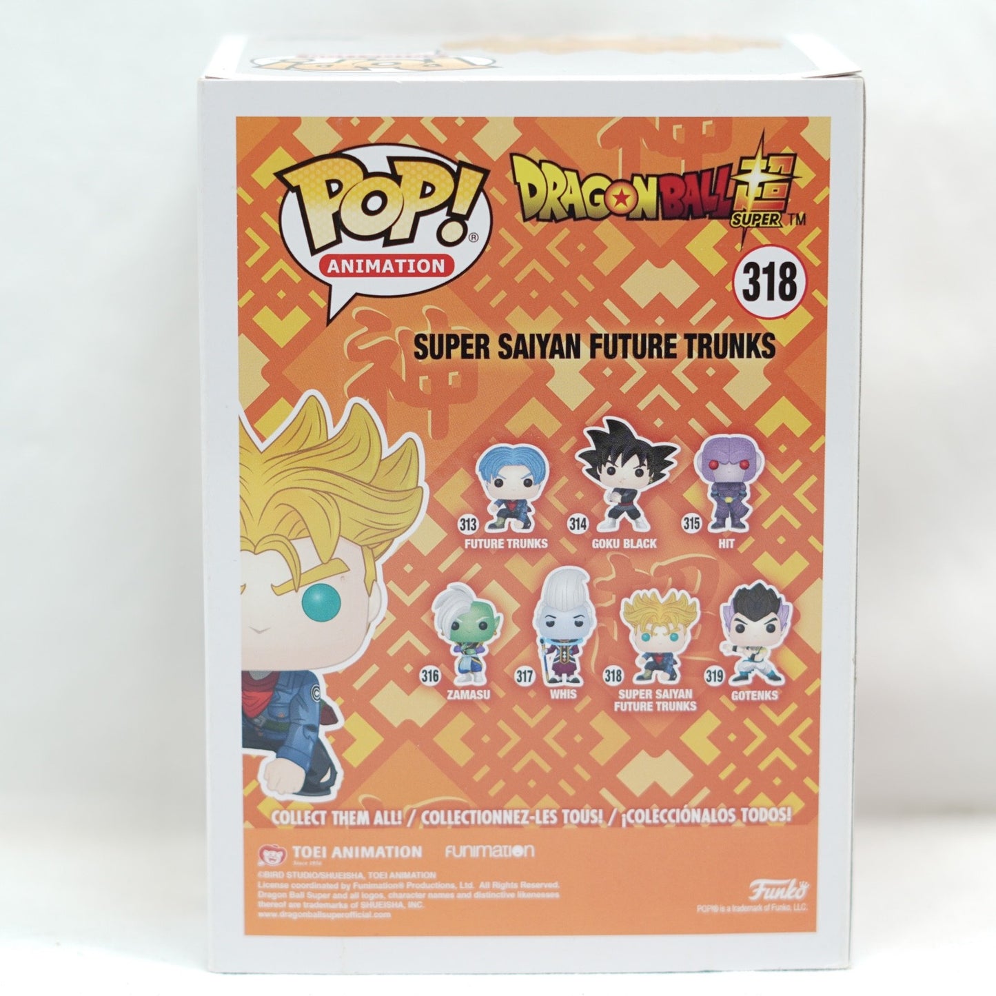 Pop Vinyl Figure  Pop Animation  Dragon Ball Z  Super Saiyan Future Trunks # 318