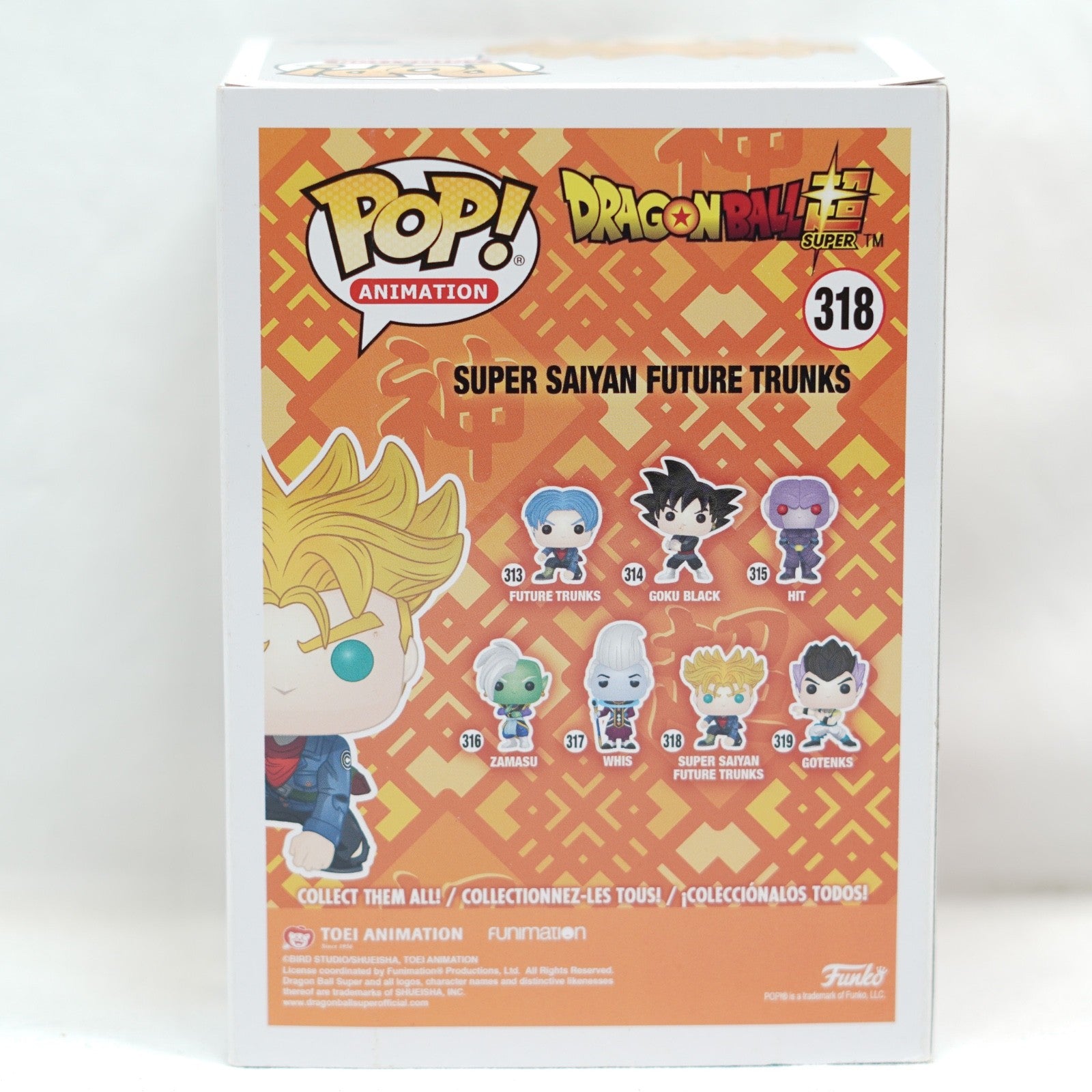 Pop Vinyl Figure  Pop Animation  Dragon Ball Z  Super Saiyan Future Trunks # 318