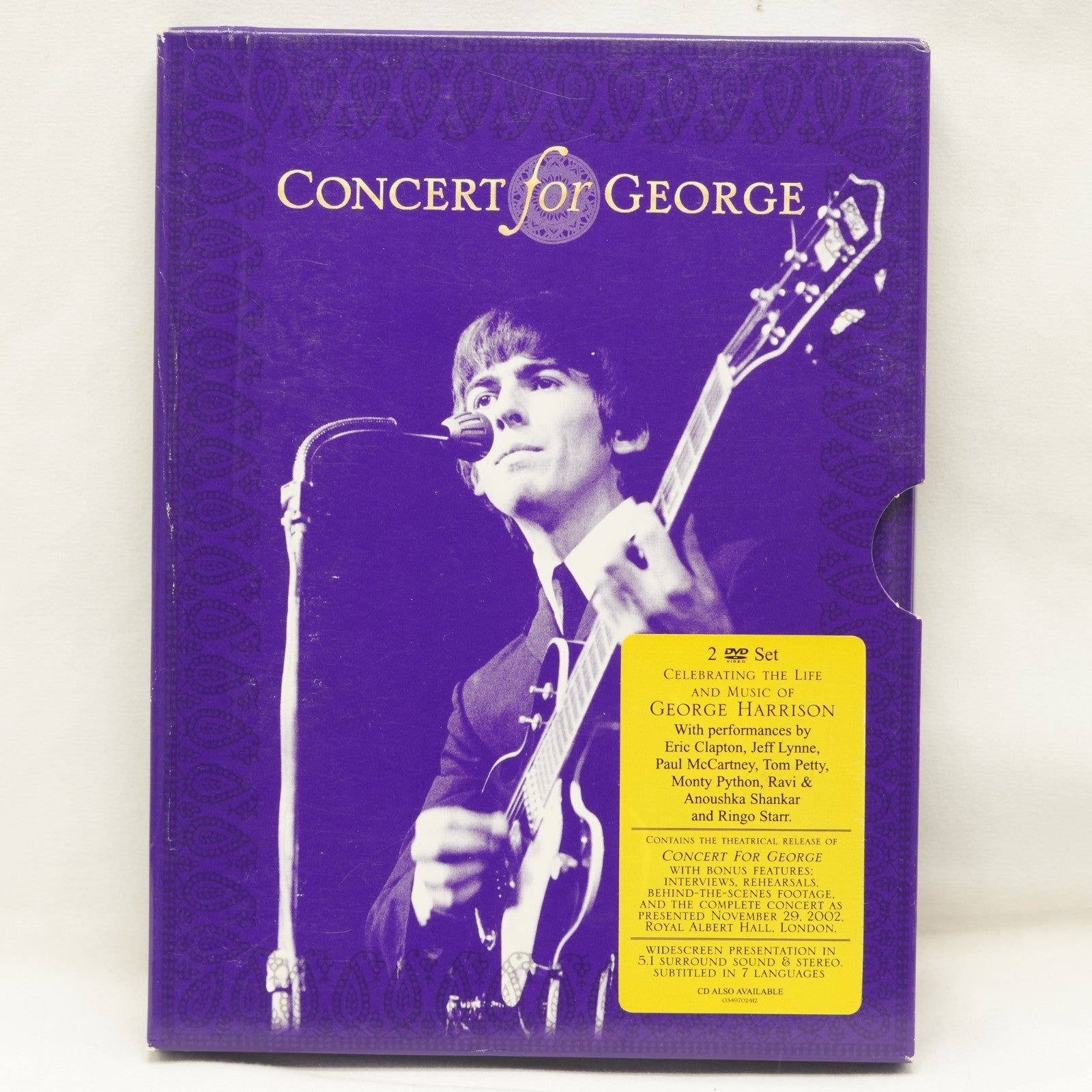 Concert For George (The Beatles) 2 Disc All Region DVD George Harrison