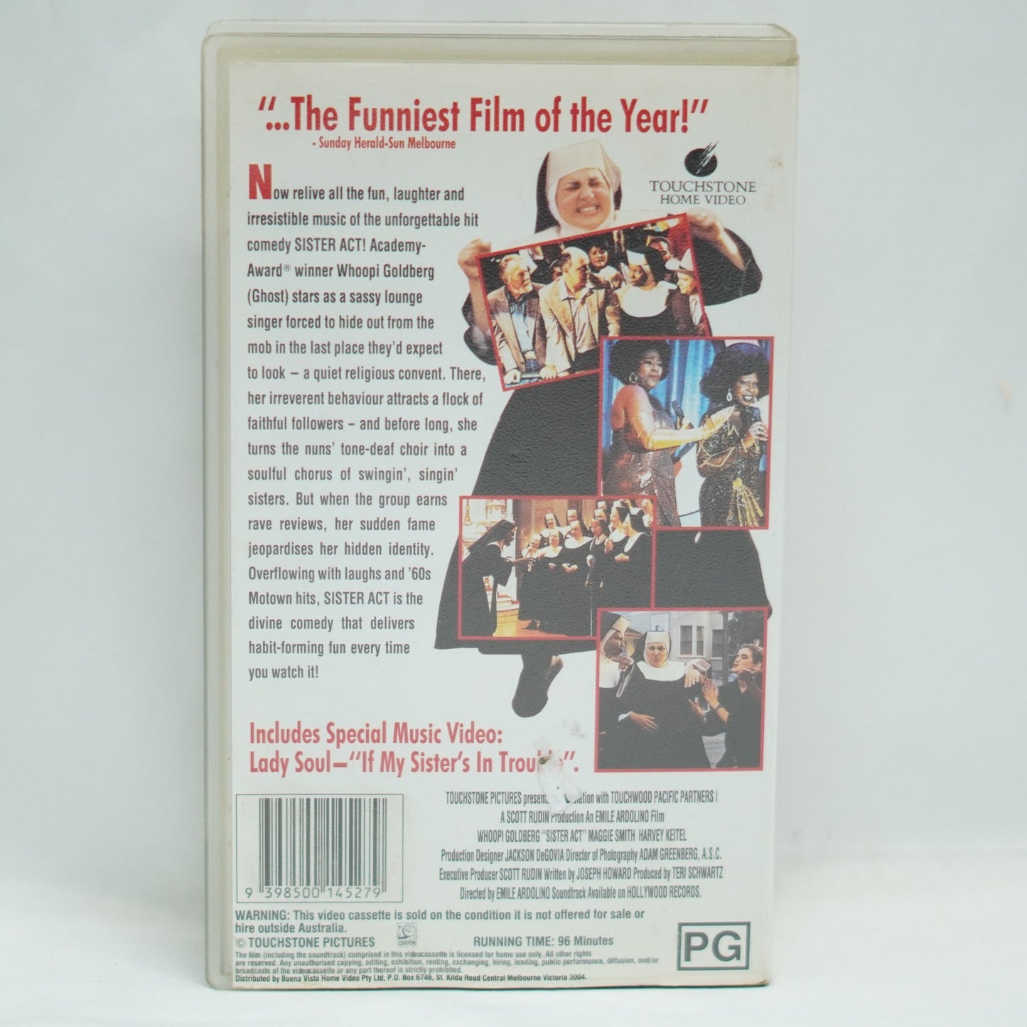 SISTER ACT - VHS Movie - Whoopi Goldberg, Maggie Smith Pre-owned B10