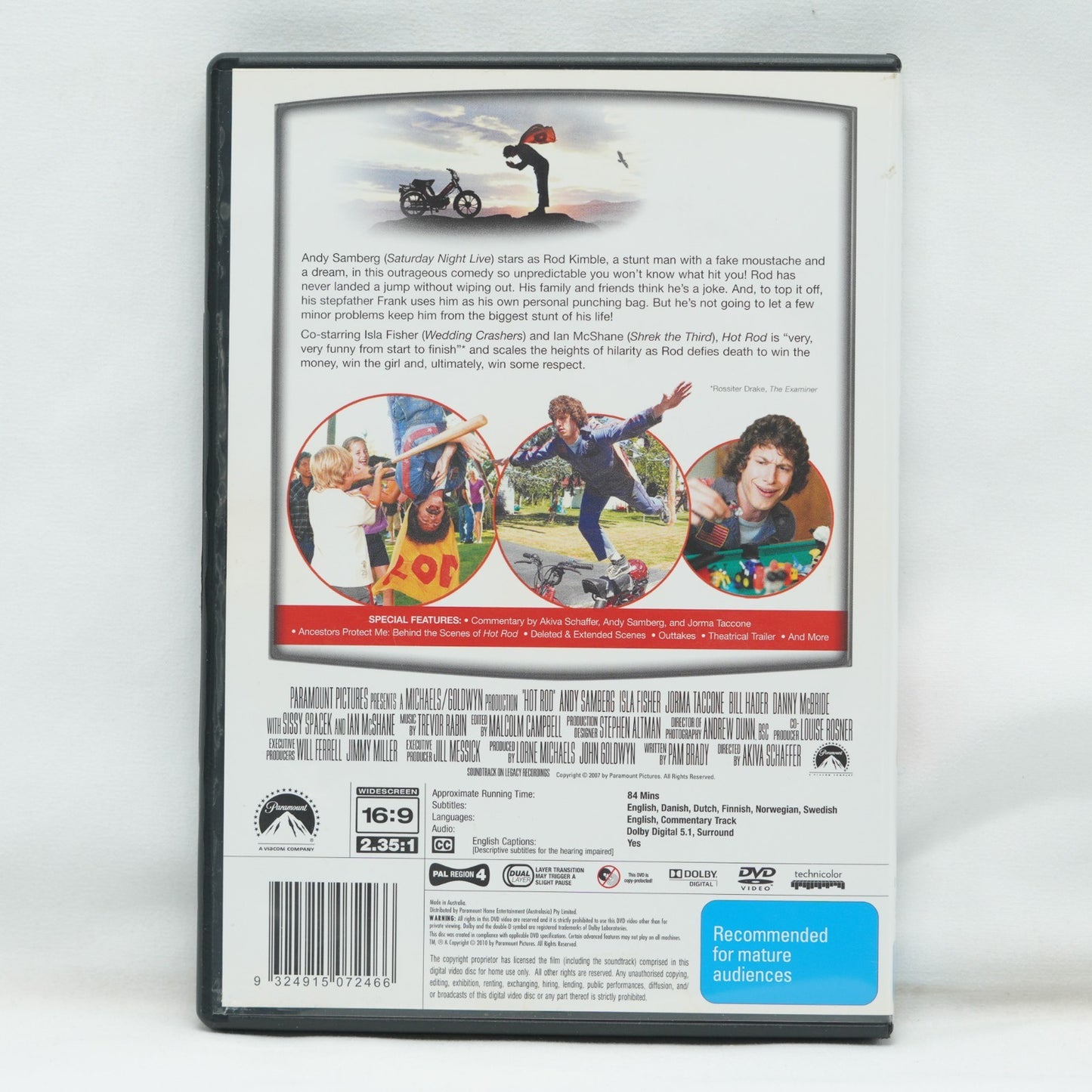 Hot Rod (DVD, 2007) Region 4