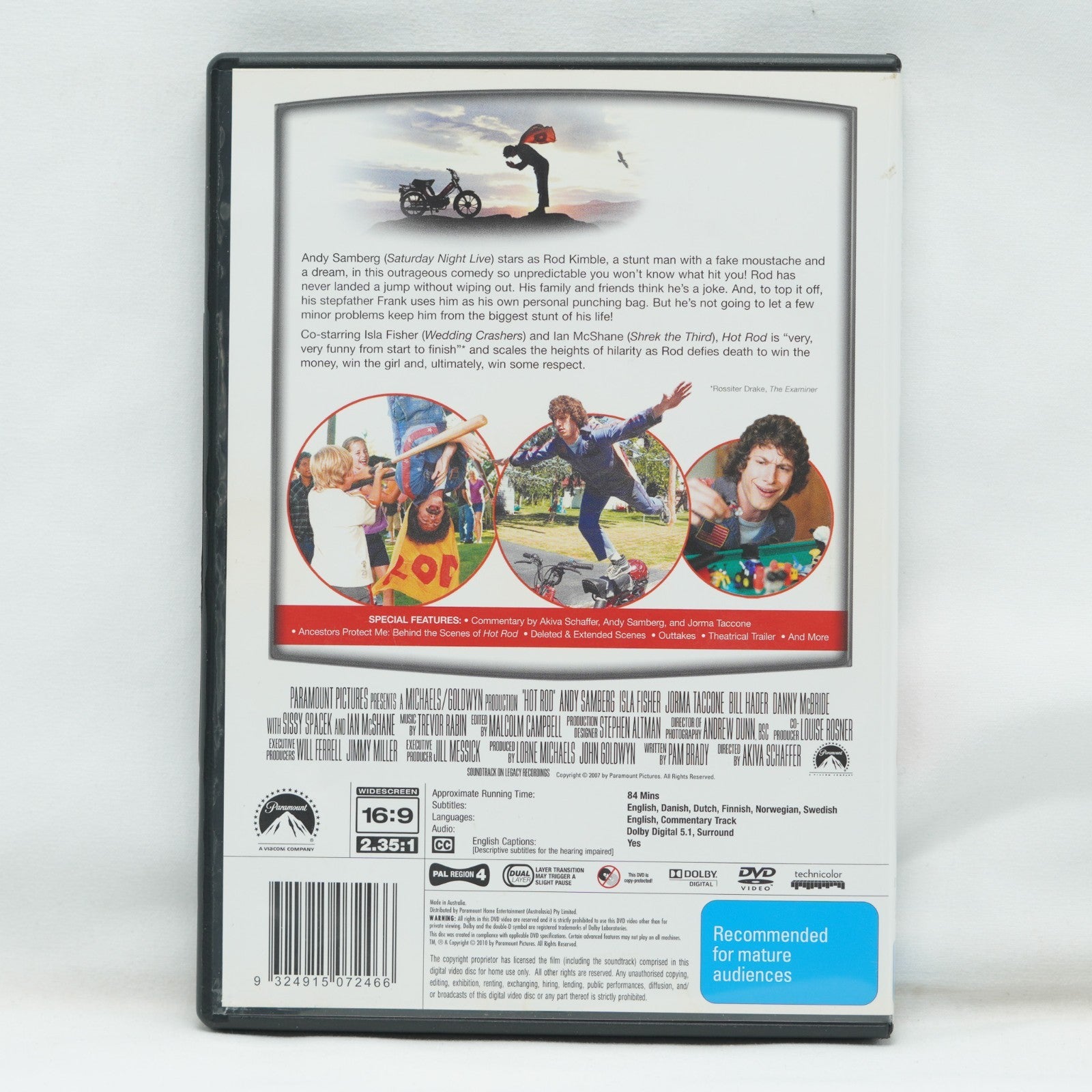 Hot Rod (DVD, 2007) Region 4