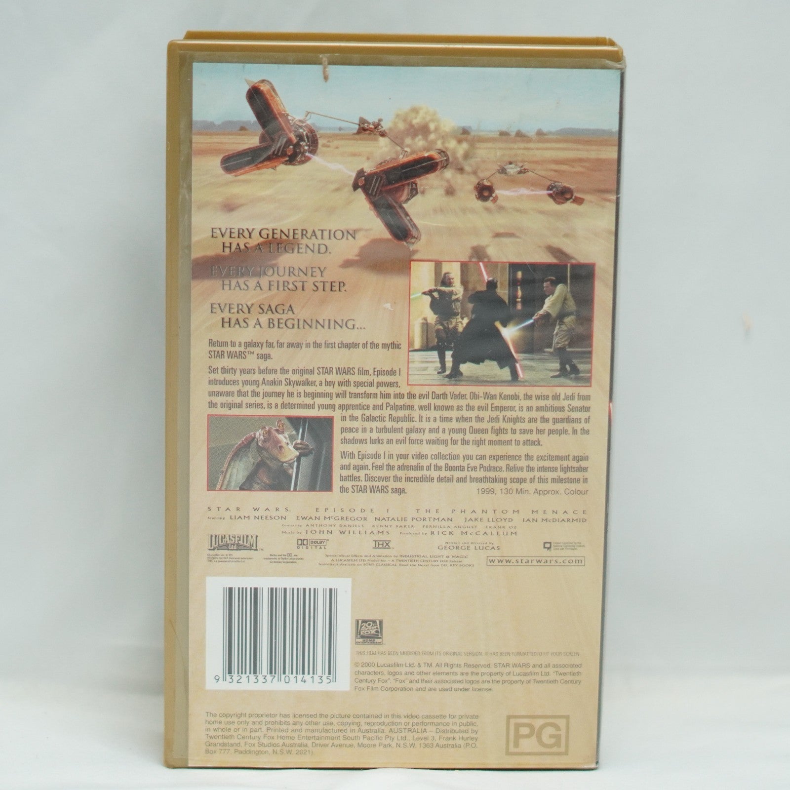 STAR WARS EPISODE 1 The Phantom Menace PAL VHS