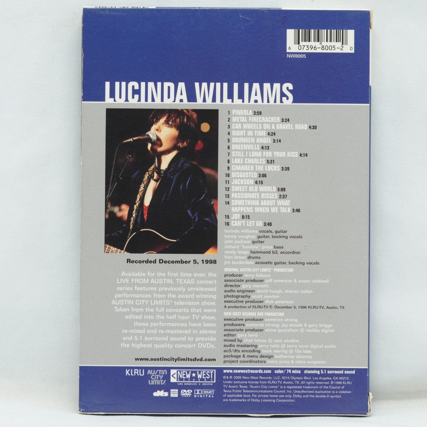 Austin City Limits - Lucinda Williams Live region 1 DVD (music / concert)