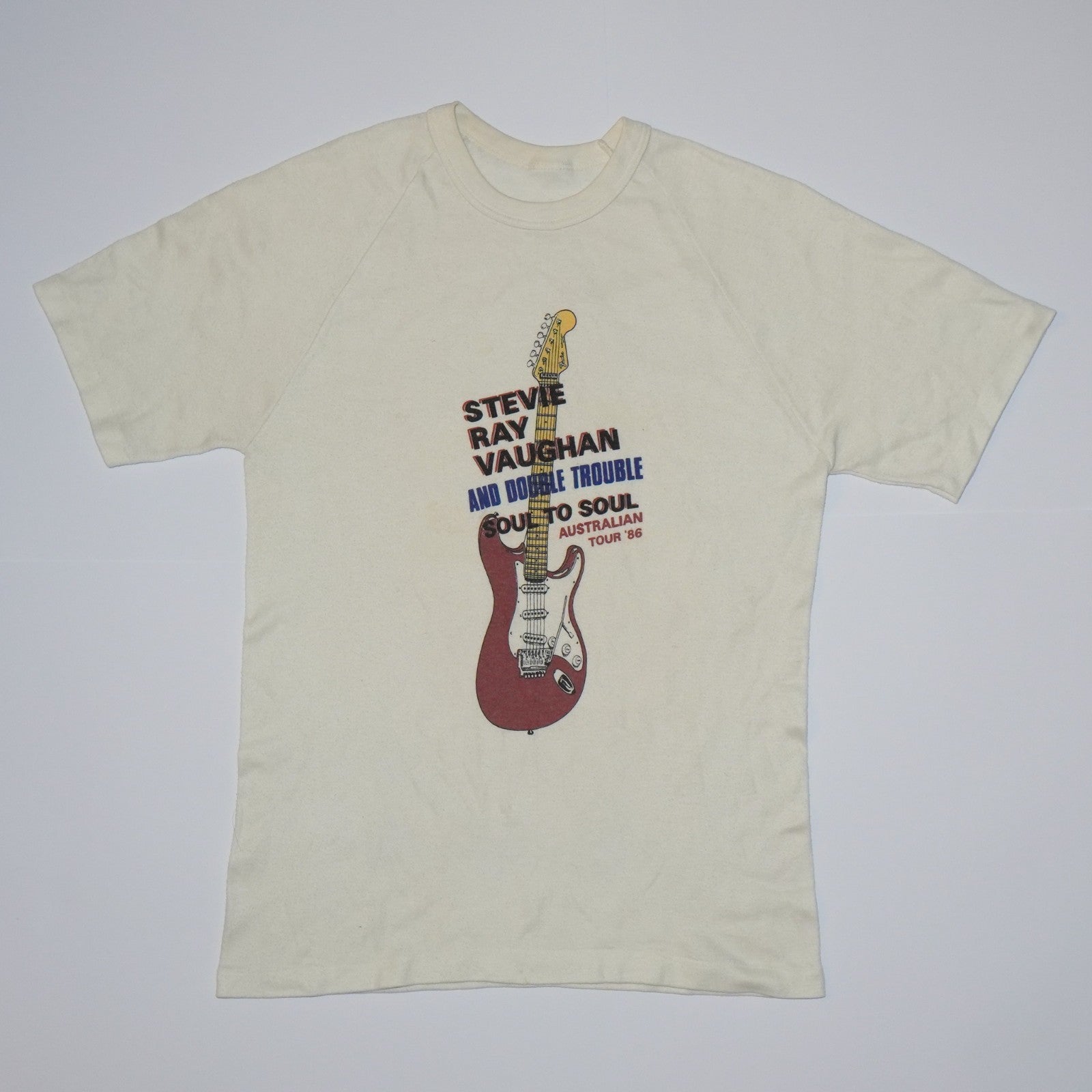 Stevie Ray Vaughan Tour T-Shirt – “Soul to Soul” Australian Tour 1986