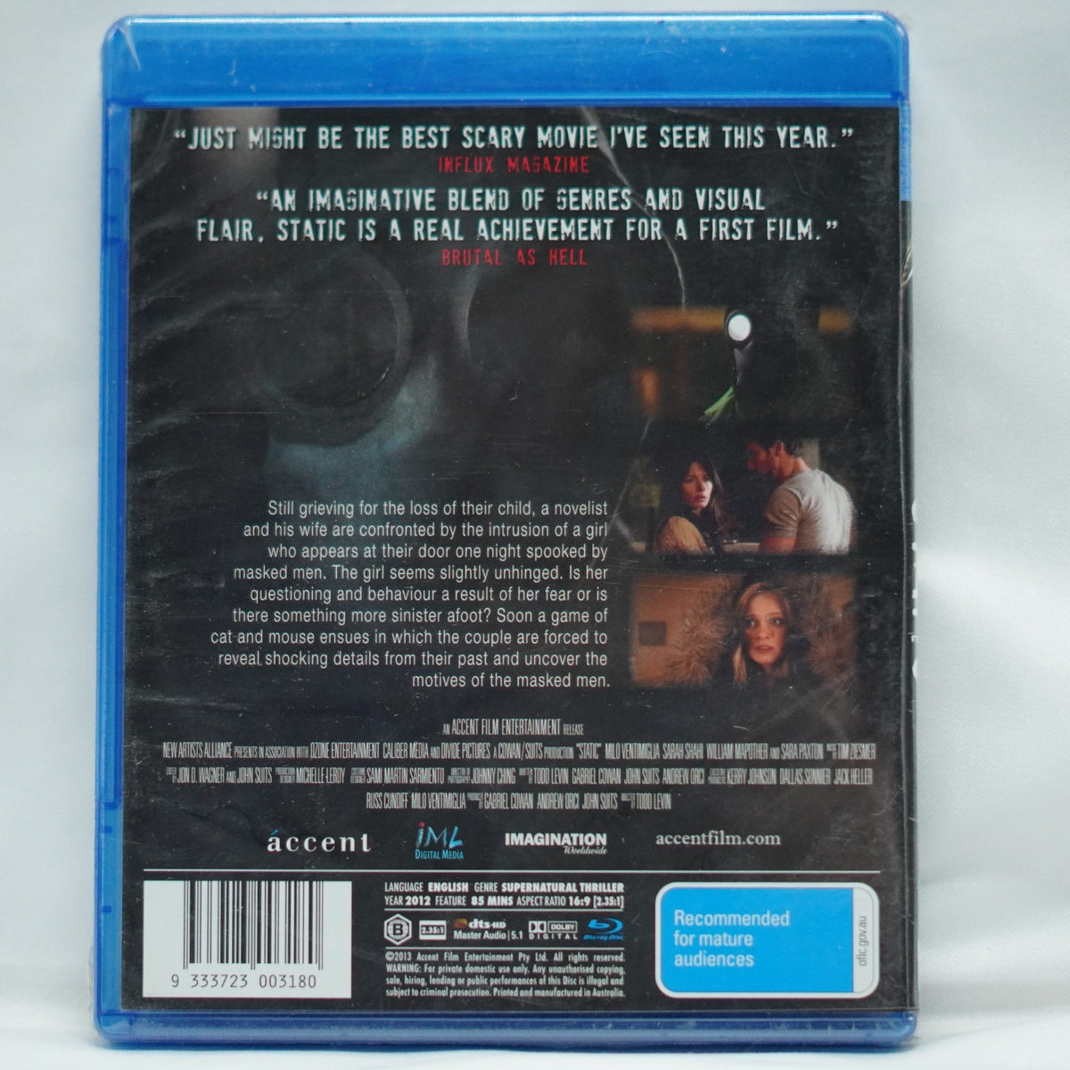 Static (Blu-ray 3D + 2D, 2012) Brand New - Region B