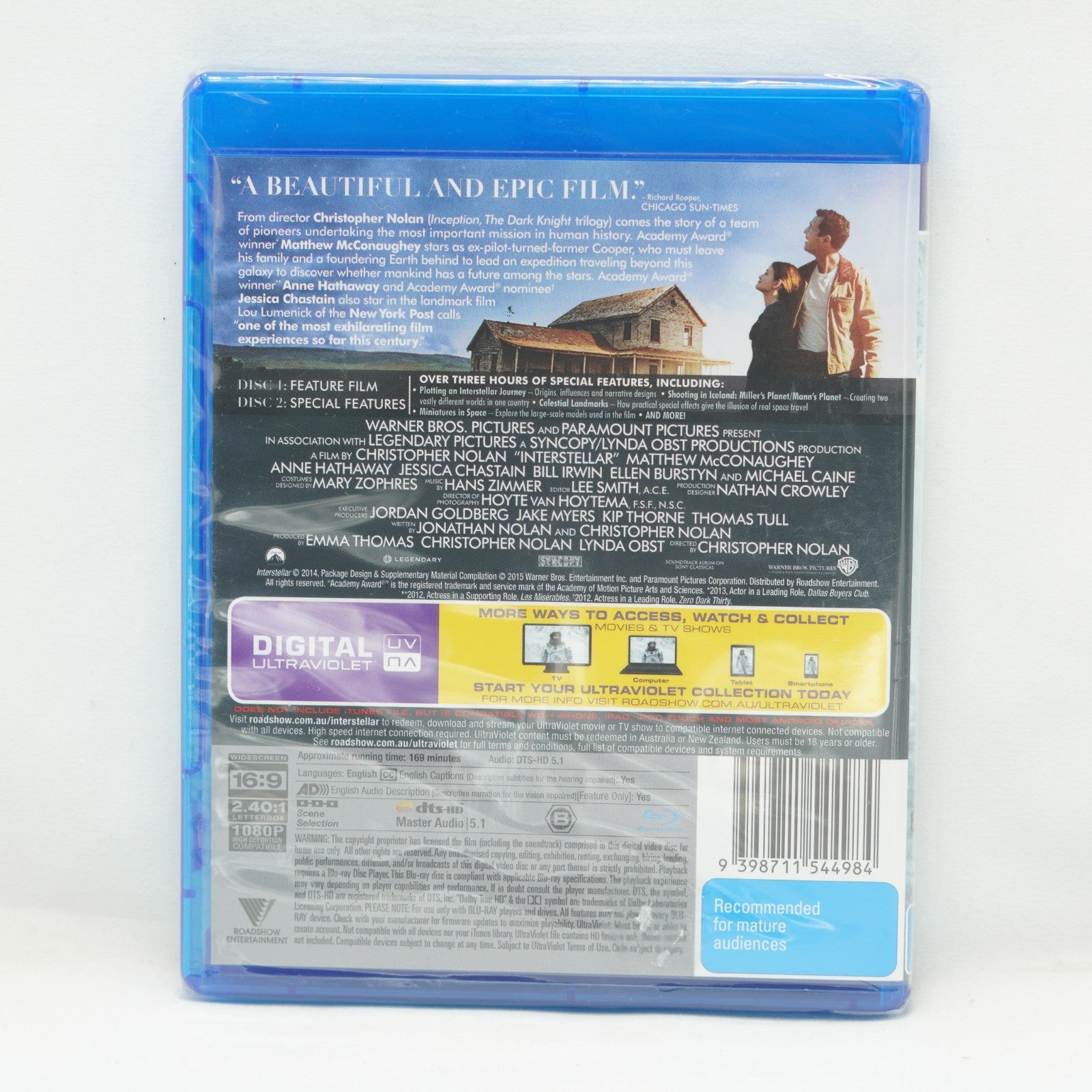 Interstellar  2014 2-Disc Blu-ray