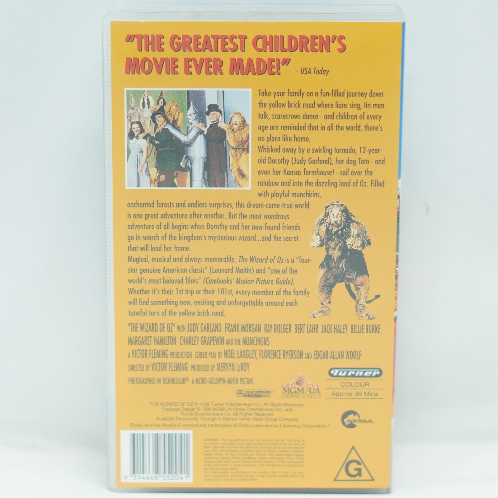THE WIZARD OF OZ ~ JUDY GARLAND ~  VHS VIDEO