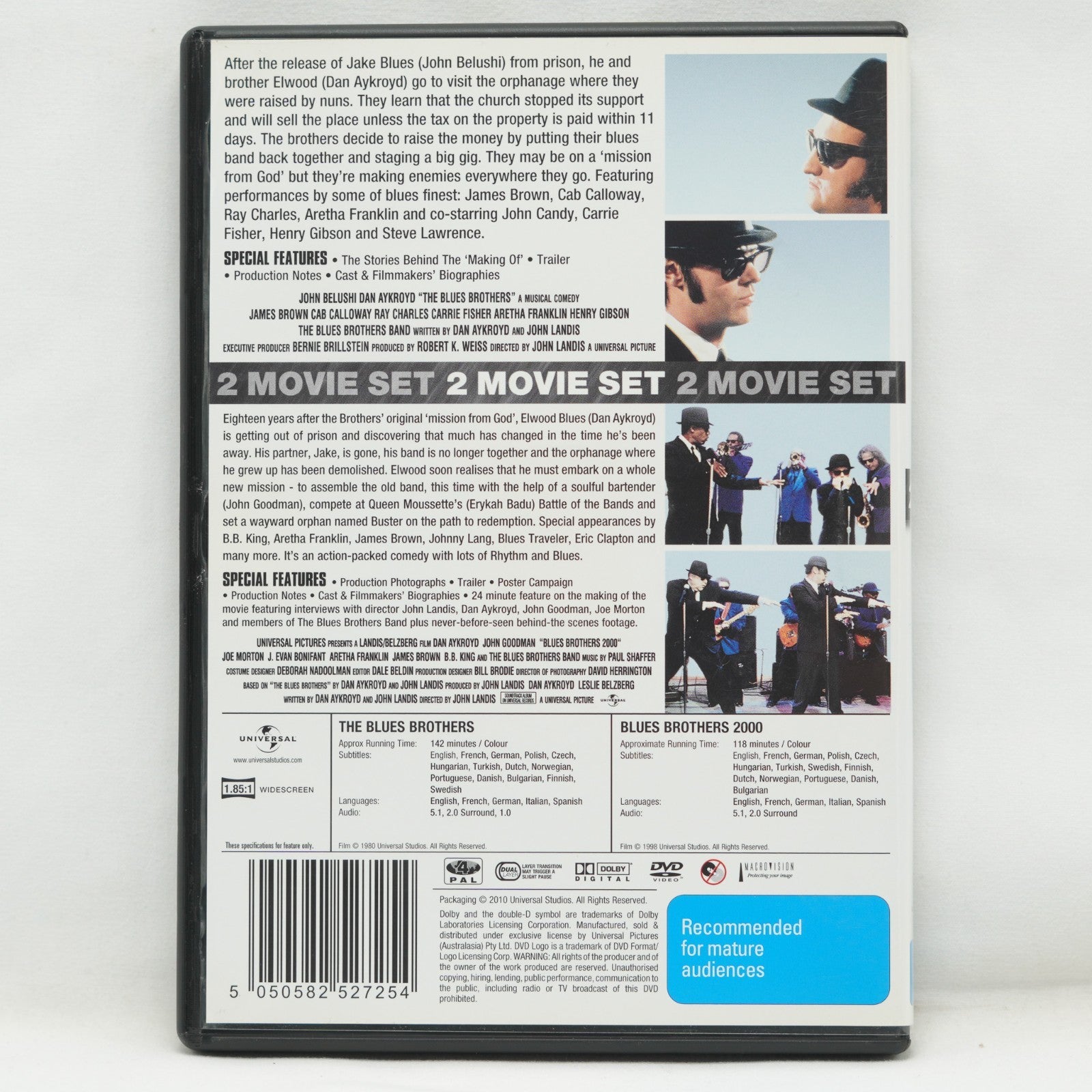 The Blues Brothers + Blues Brothers 2000 | 2-DISC | DVD | Region 4