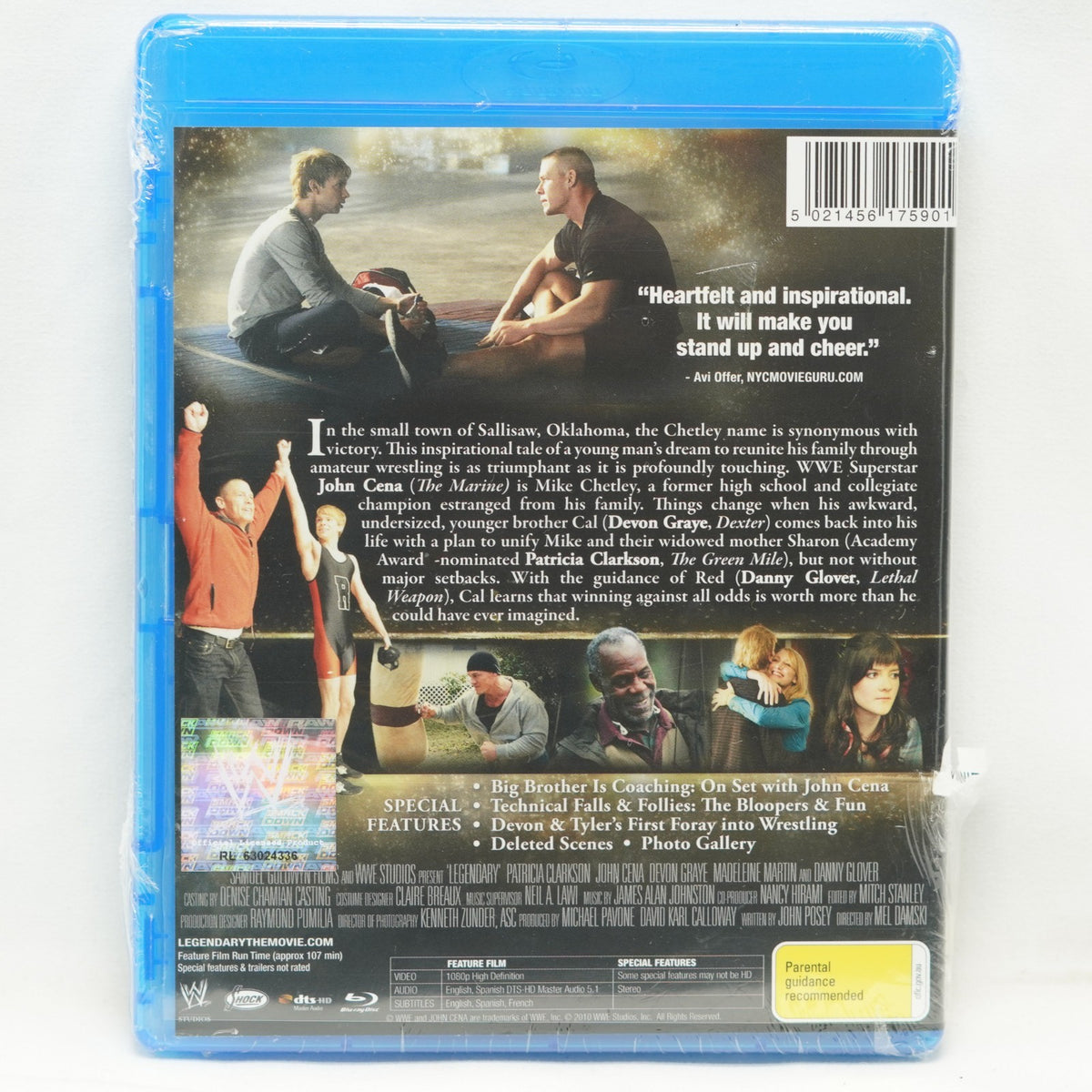 Legendary (Blu-ray, 2010) Danny Glover , John Cena - Brand New Sealed