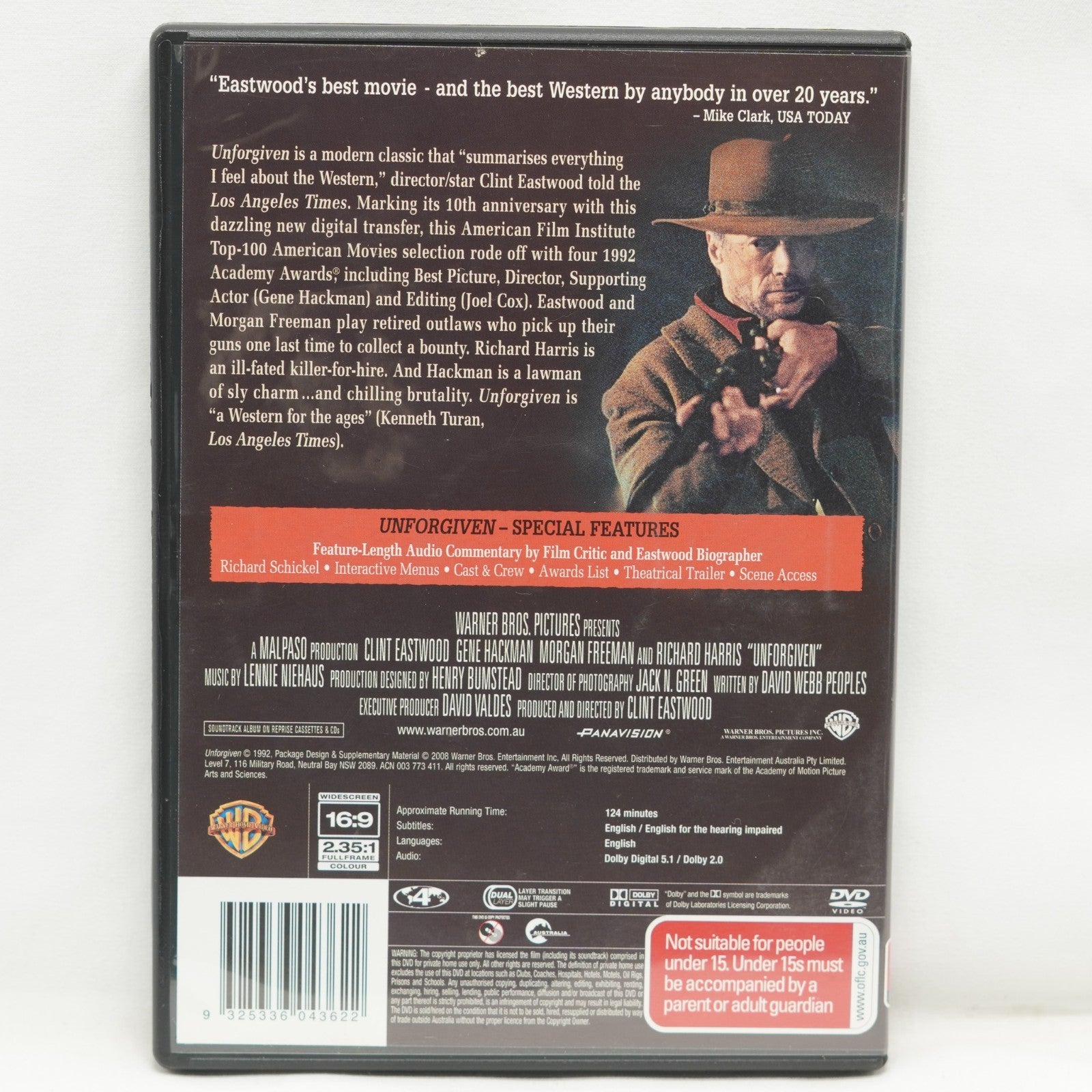 Unforgiven (DVD, 1992) Region 4
