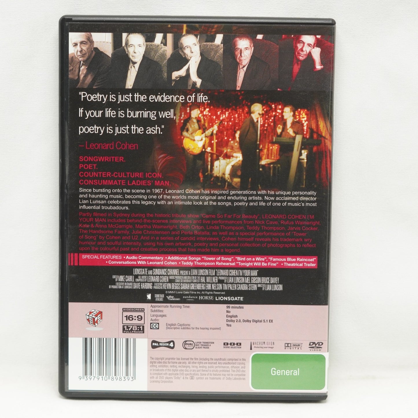 Leonard Cohen-I'm Your Man (DVD 2005)