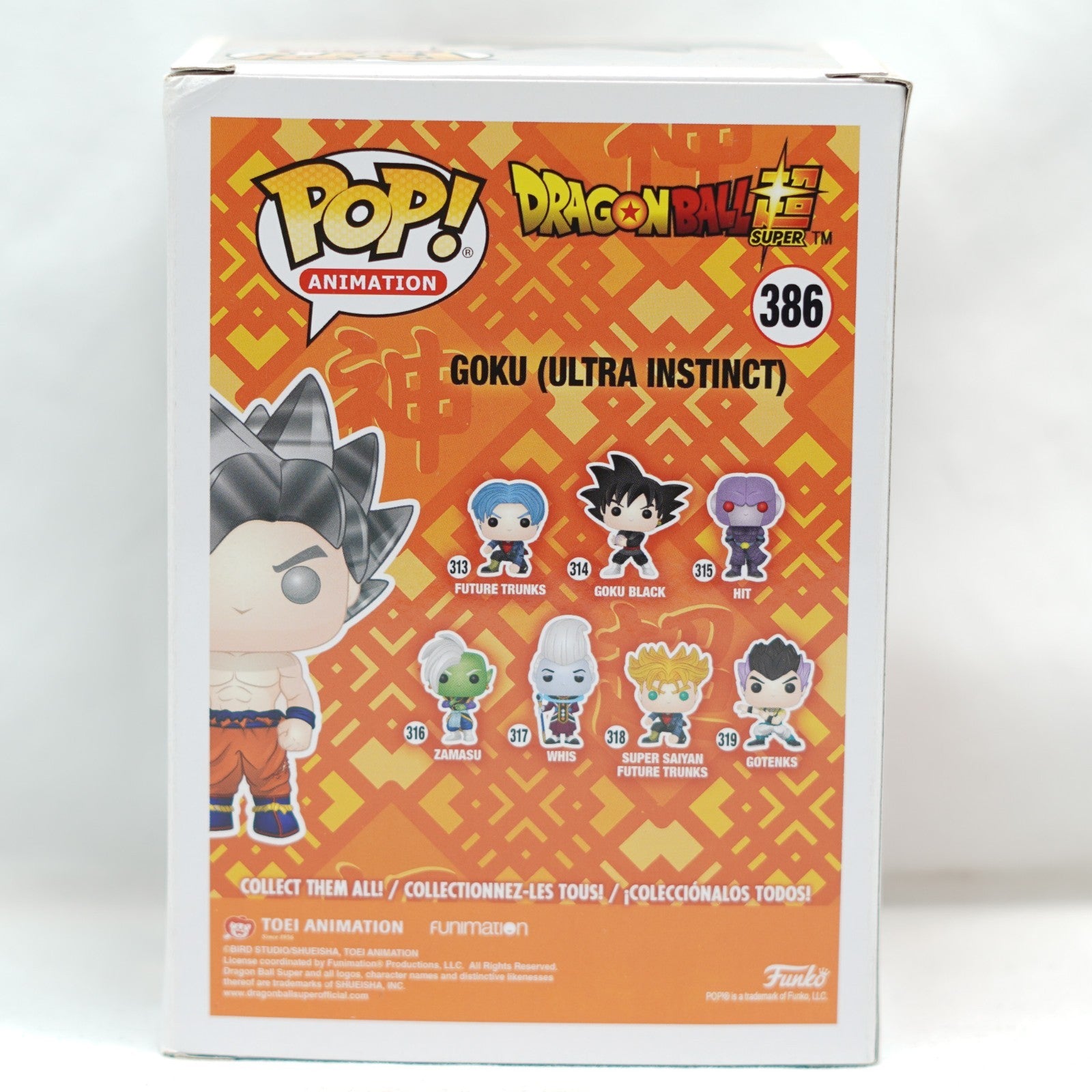Funko Pop Goku Ultra Instinct # 386 Dragon Ball Super Animation Vinyl Figure