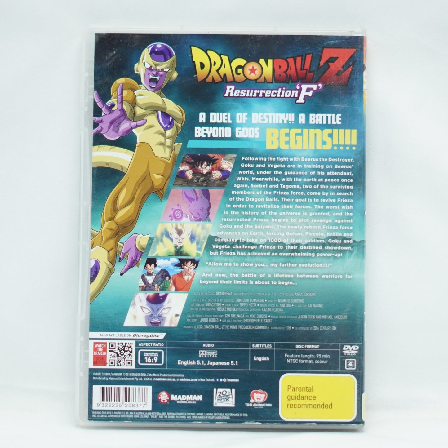Dragon Ball Z Ressurrection F - DVD - Dragonball Z DBZ Super