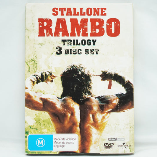 Rambo Trilogy (3-Disc Box Set, DVD, 1982)
