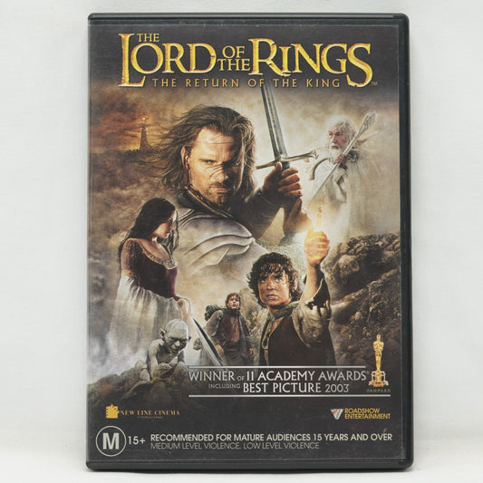The Lord of the Rings The Return of the King (DVD, 2003) Region 4 Like New 
