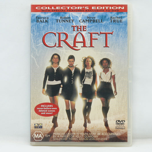 The Craft DVD, 1996 Collector's Edition Region 4 PAL Neve Campbell
