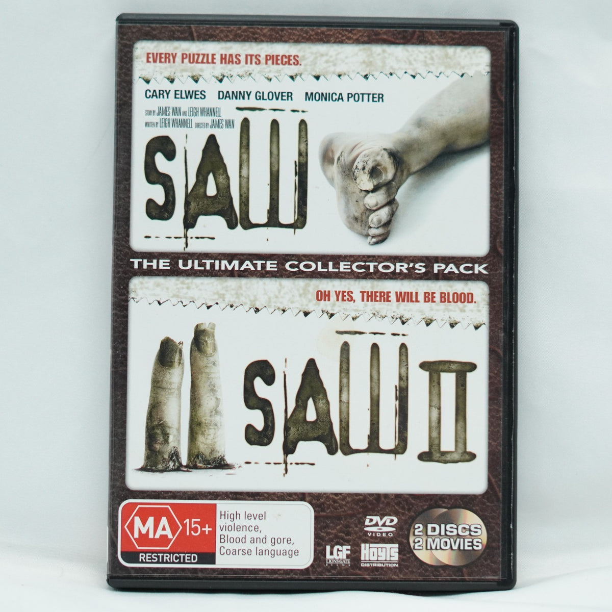 Saw & Saw 2 DVD (2004, 2 Disc Set)