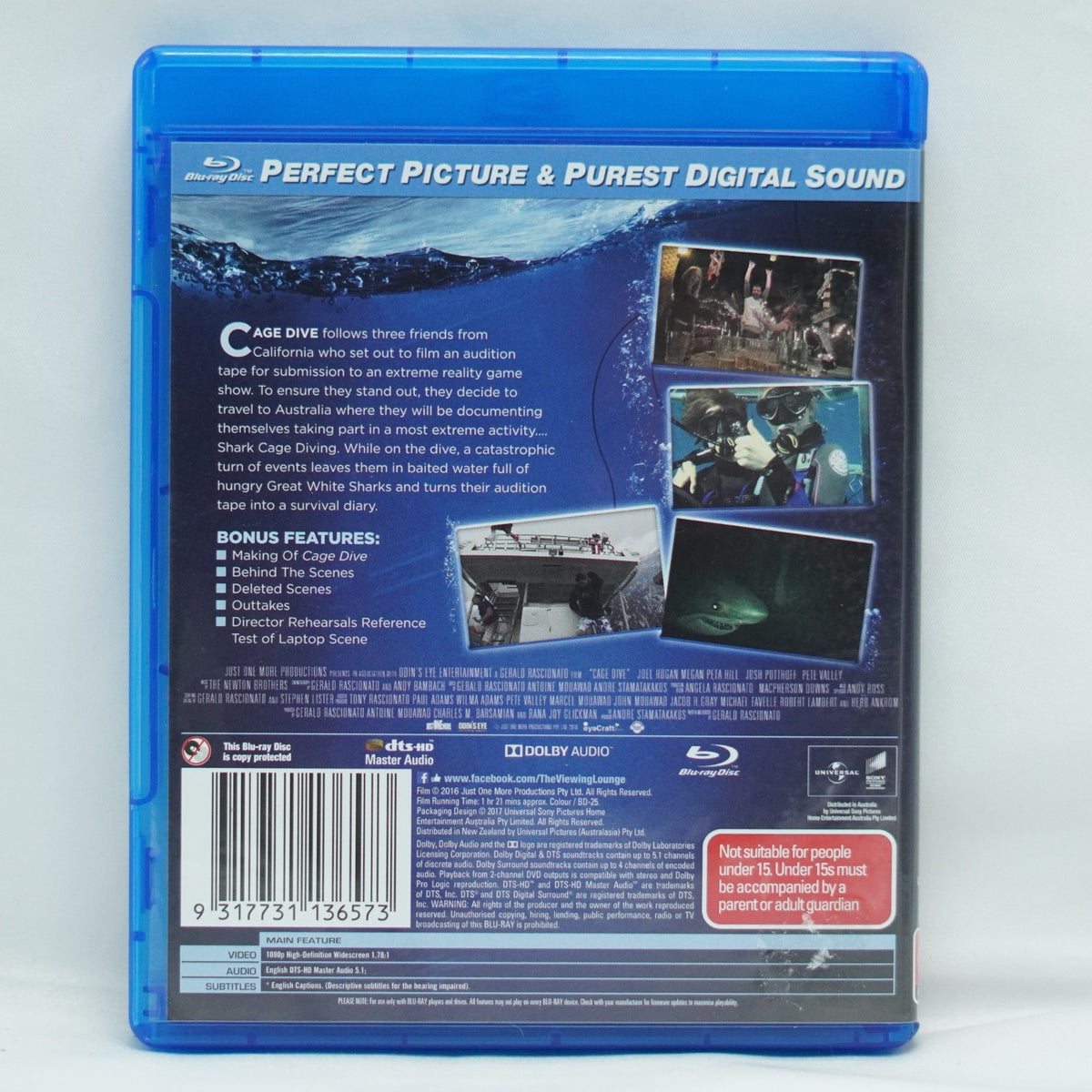 Cage Dive (Blu-ray, 2017)