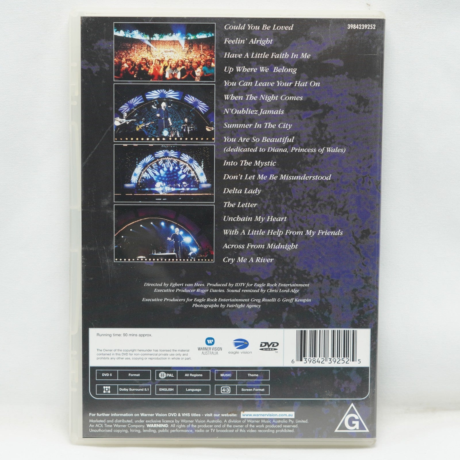 Joe Cocker - Across from Midnight Tour Live (DVD) ALL Regions