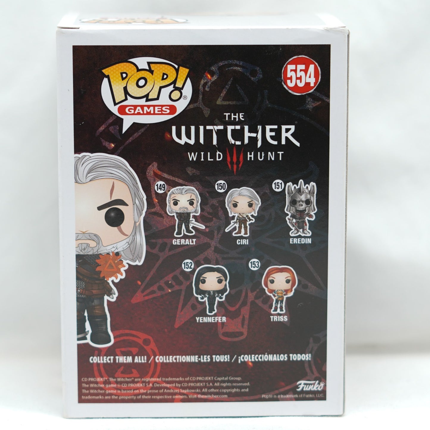 The Witcher #554 - Wild Hunt Geralt (igni) Glows in the Dark - Funko Pop! Vinyl