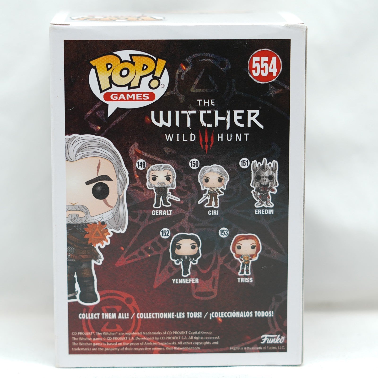 The Witcher #554 - Wild Hunt Geralt (igni) Glows in the Dark - Funko Pop! Vinyl