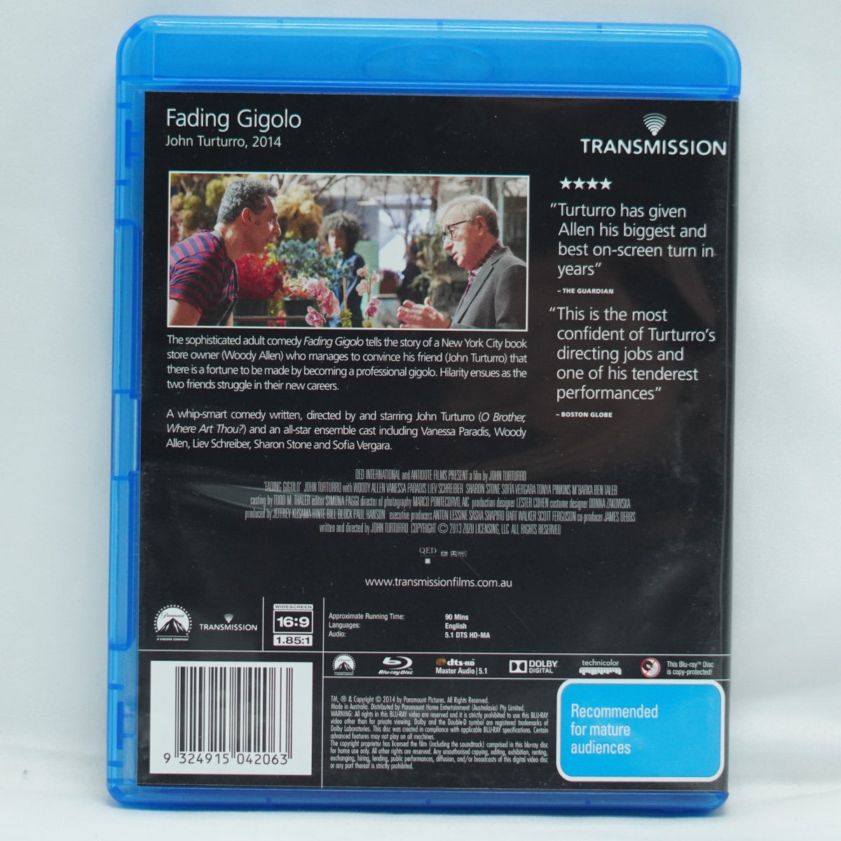 Fading Gigolo Blu Ray