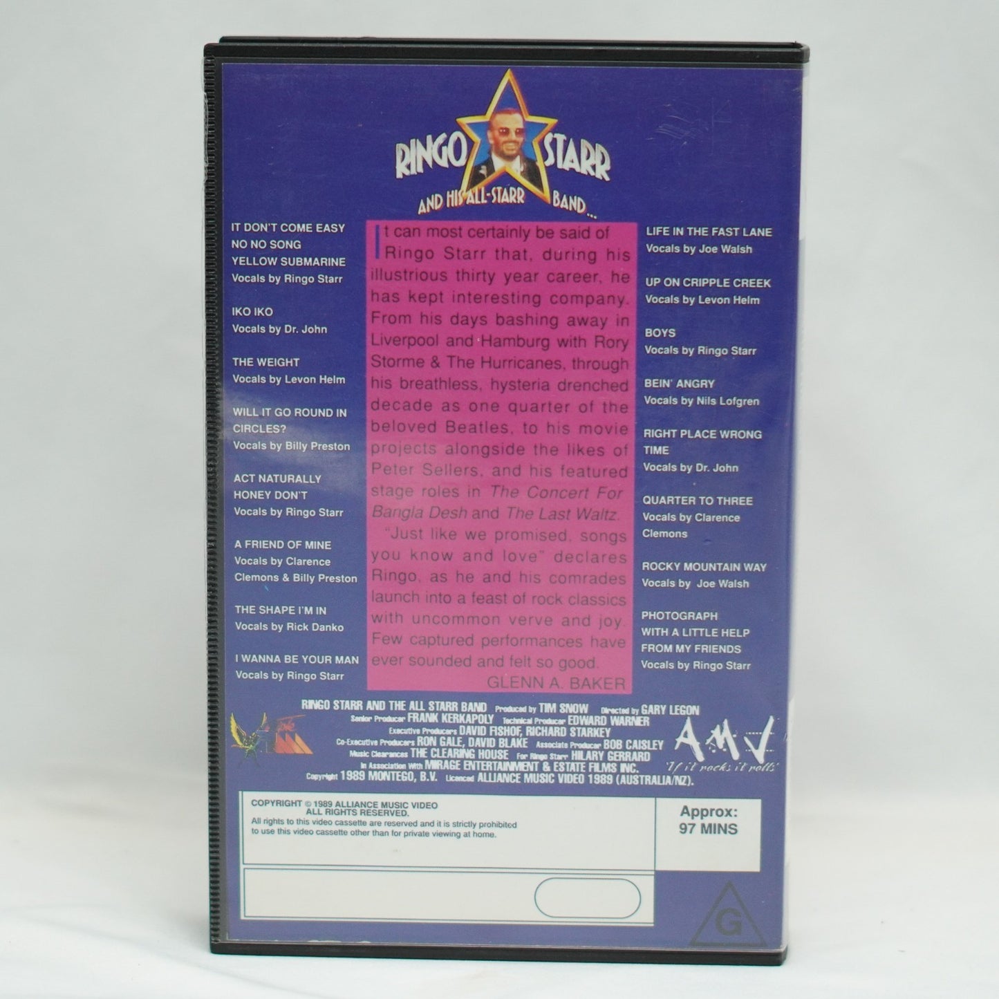 Ringo Starr and His All Starr Band on VHS