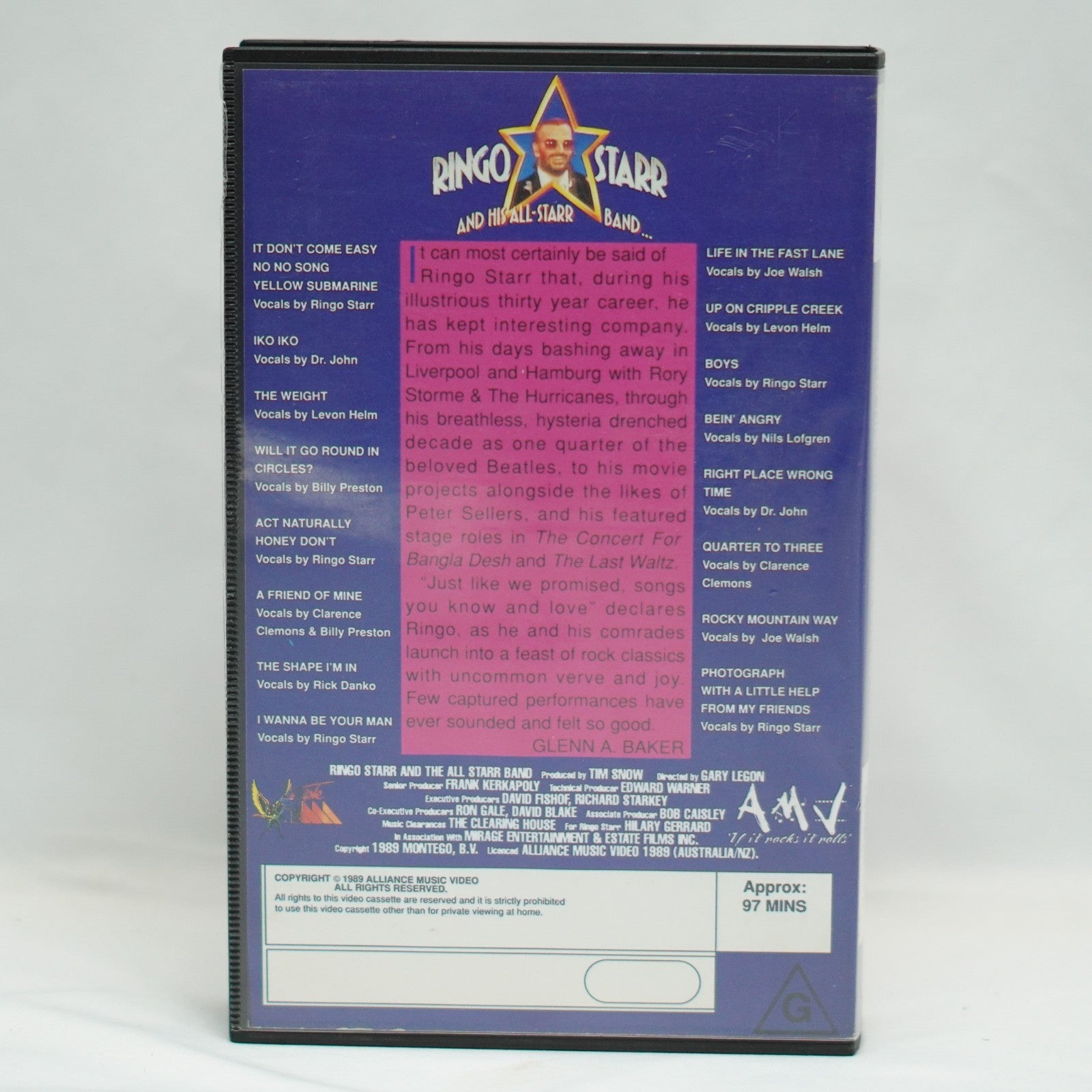 Ringo Starr and His All Starr Band on VHS
