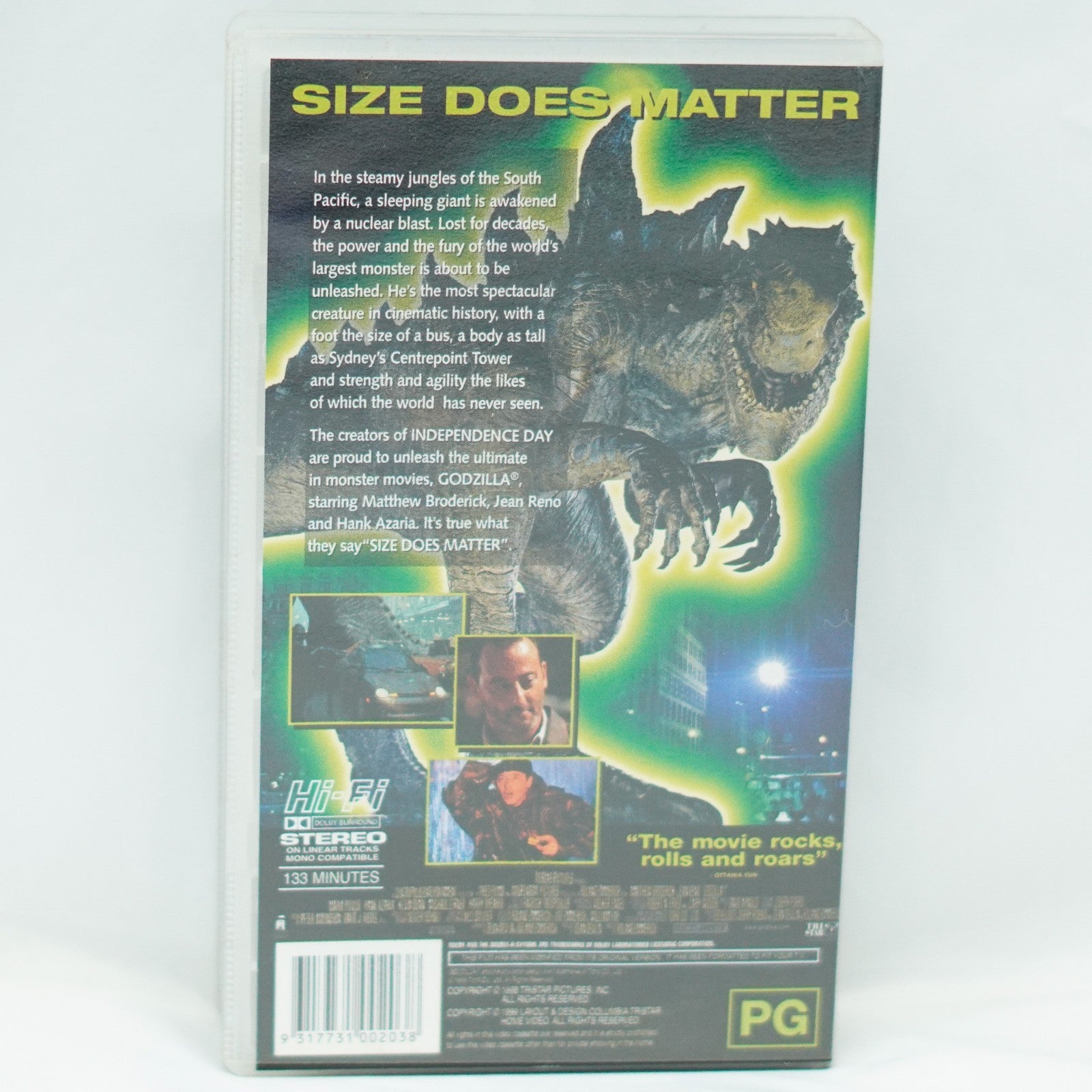 Godzilla Vhs 1998