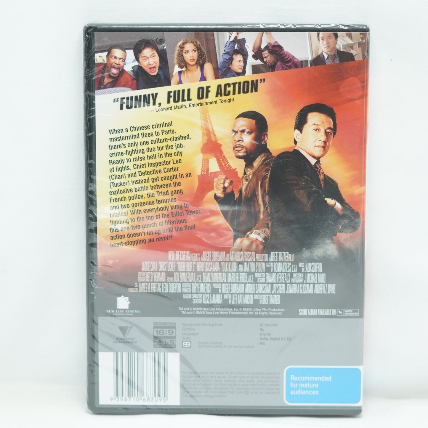Rush Hour 3 : Jackie Chan : NEW DVD : Region 4 **Rare OOP**
