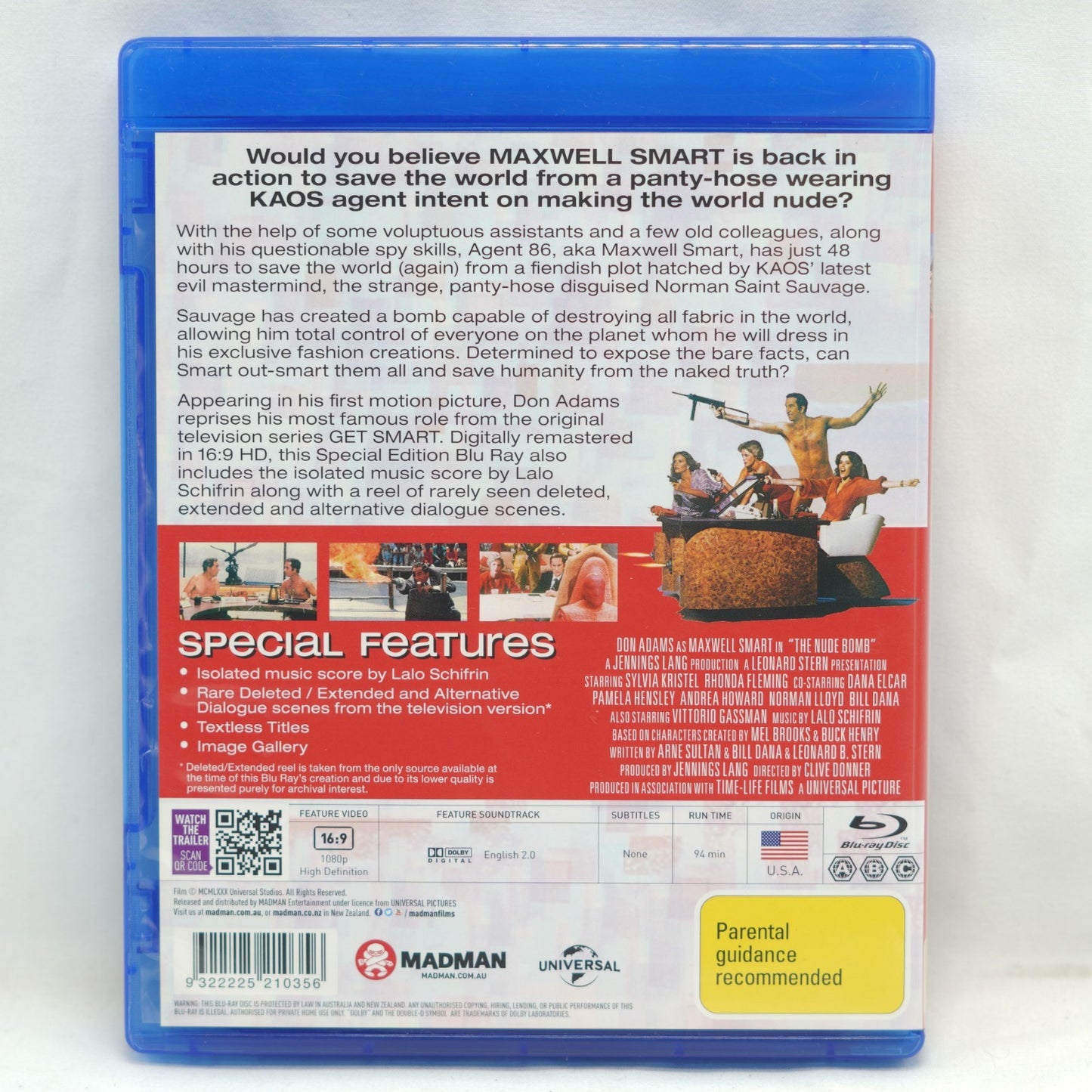 The Nude Bomb BLU RAY 1980 Get Smart Region 4