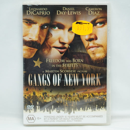 Gangs Of New York Dvd  Region 4 Brand New Free Postage Leonardo DiCaprio
