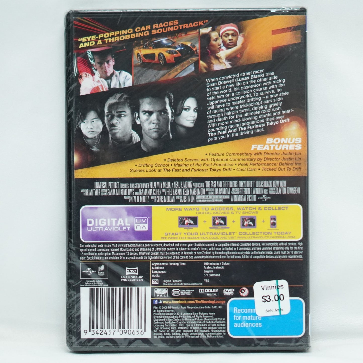 Fast And The Furious, The - Tokyo Drift  (DVD, 2006)