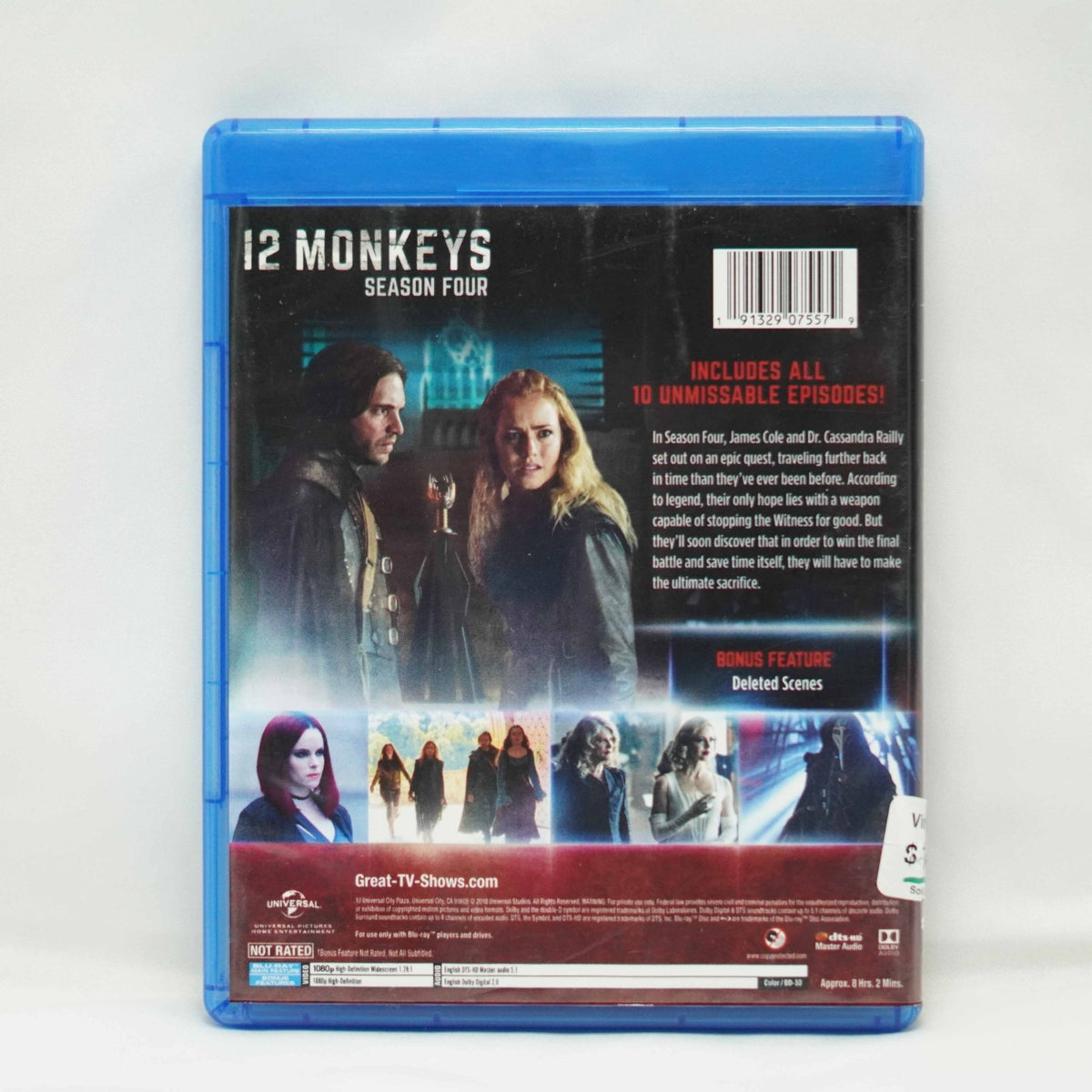 12 Monkeys - Season 4 (Blu-ray) Aaron Stanford Amanda Schull (US IMPORT)