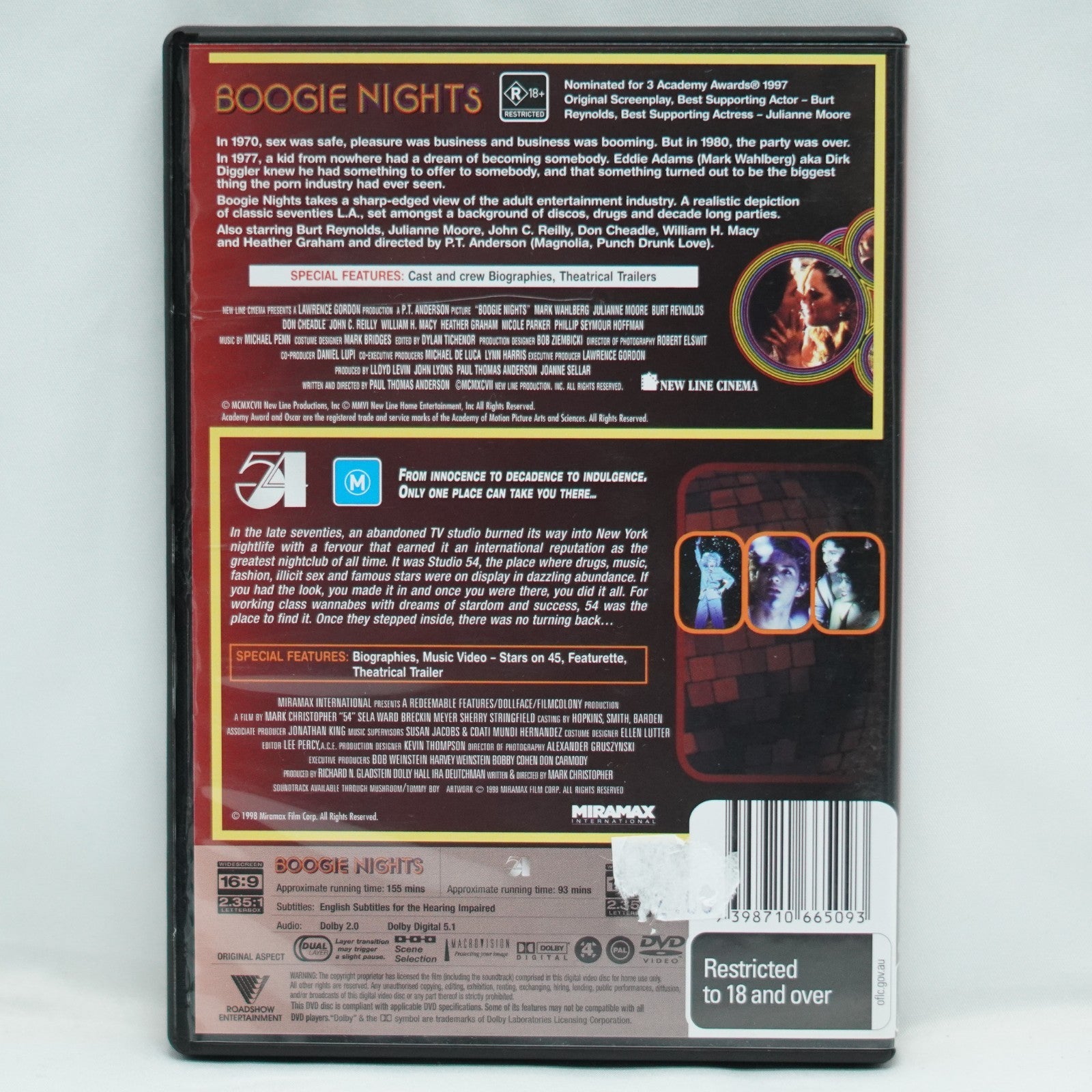 Boogie Nights + 54 2 MOVIE SET DVD