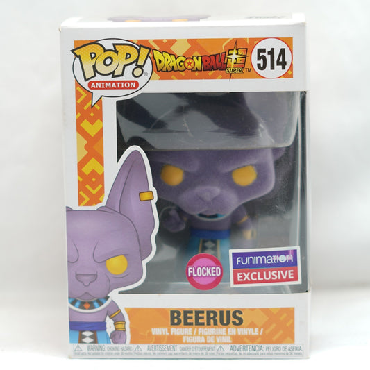 Beerus Flocked Funimation Exclusive - Dragon Ball - Funko POP! Vinyl - #514