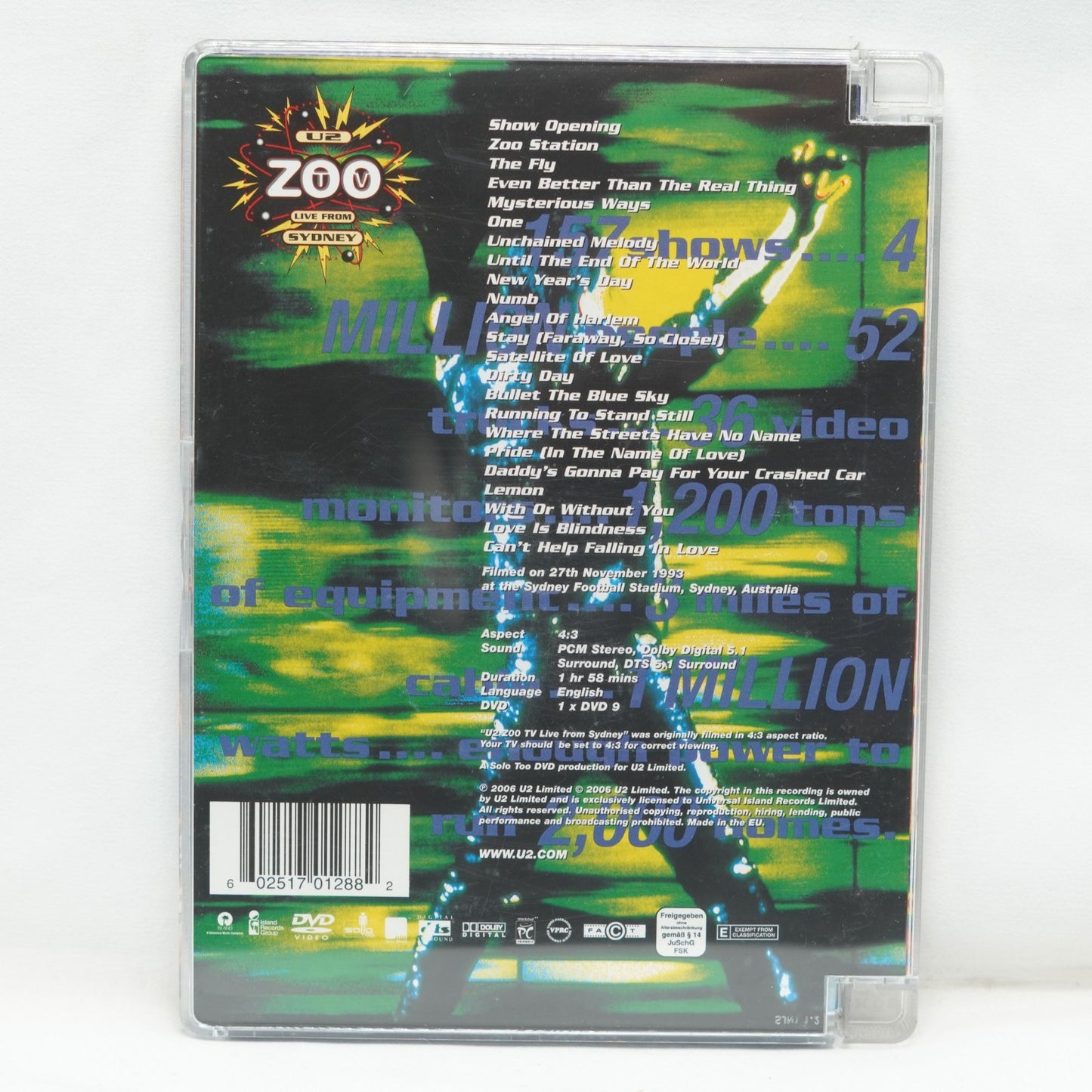 U2: ZOO Live From Sydney [Region 4 DVD]