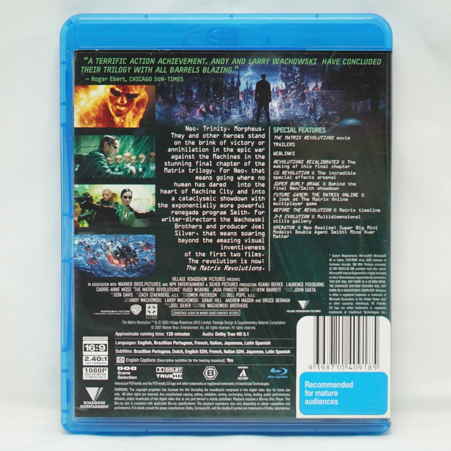 Matrix Revolutions (Blu-ray, 2003)