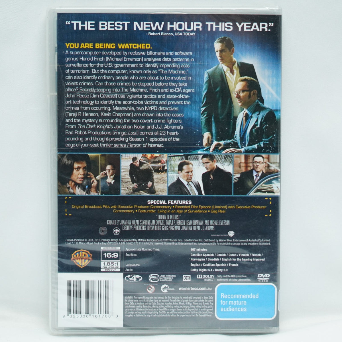 Person of Interest : Season 1 DVD series Region 4