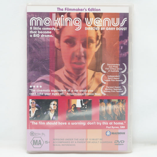 Making Venus brand NEW/sealed region 4 DVD (2002 Australian movie documentary)