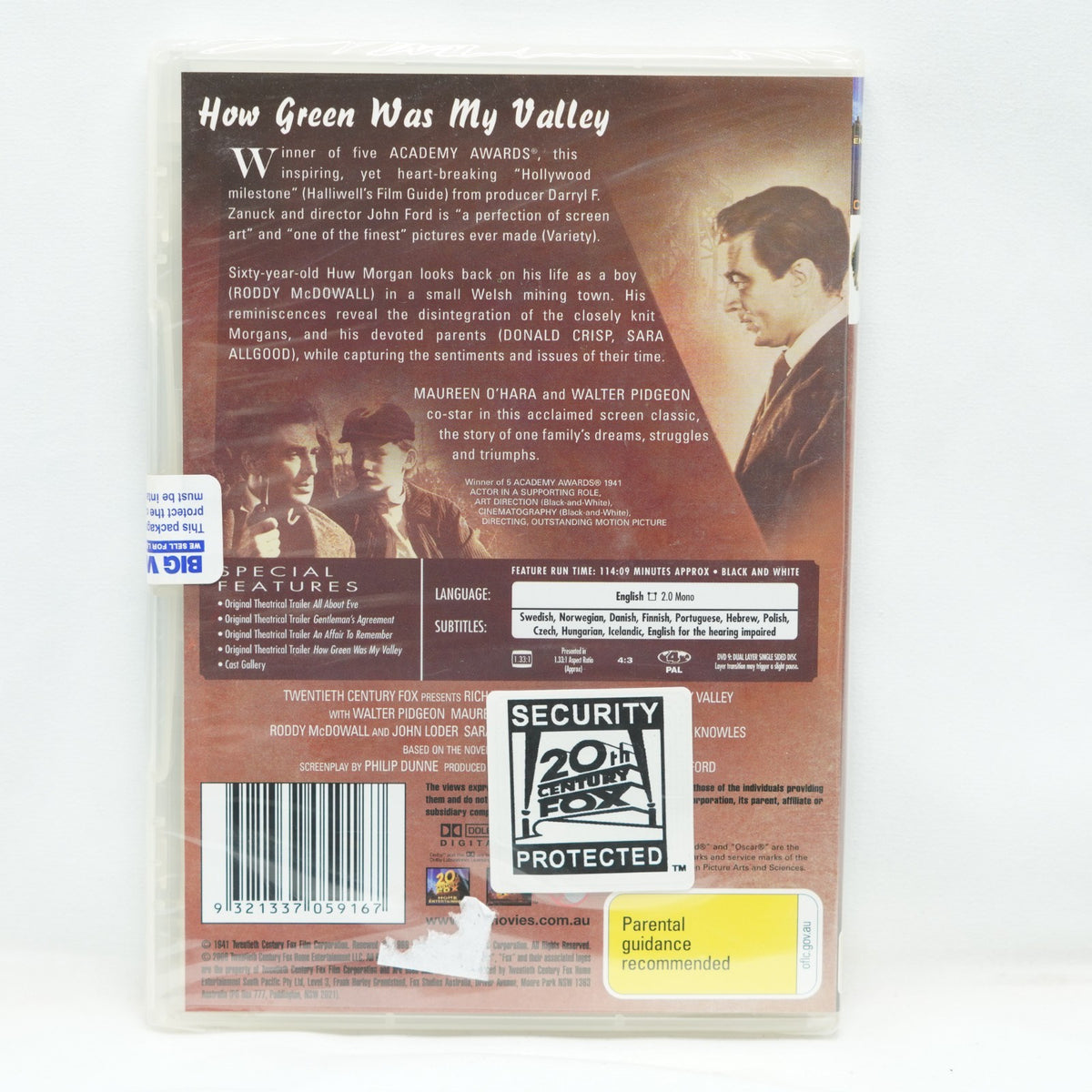 How Green Was My Valley DVD New & Sealed Region 4
