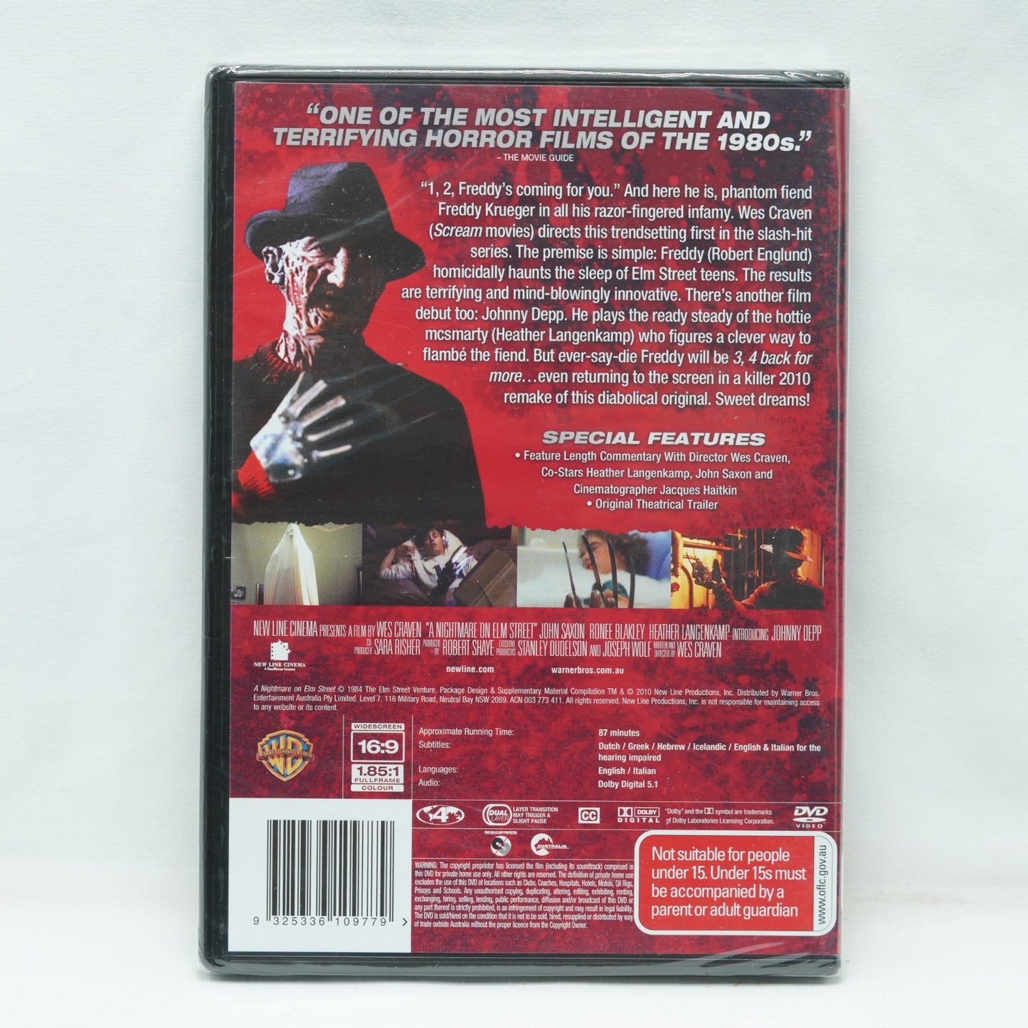 A NIGHTMARE ON ELM STREET ­(1984) DVD Region 4 Movie Brand New Sealed FREE POST