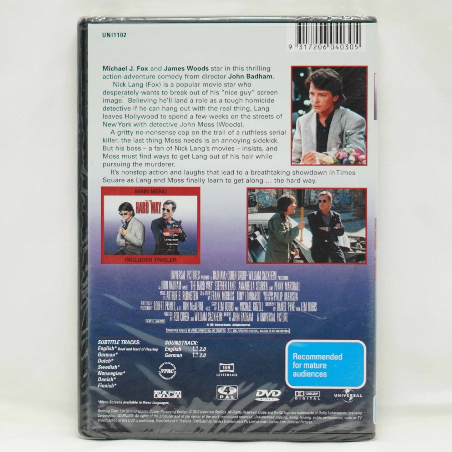 Hard Way, the (DVD, 1991) Region 4