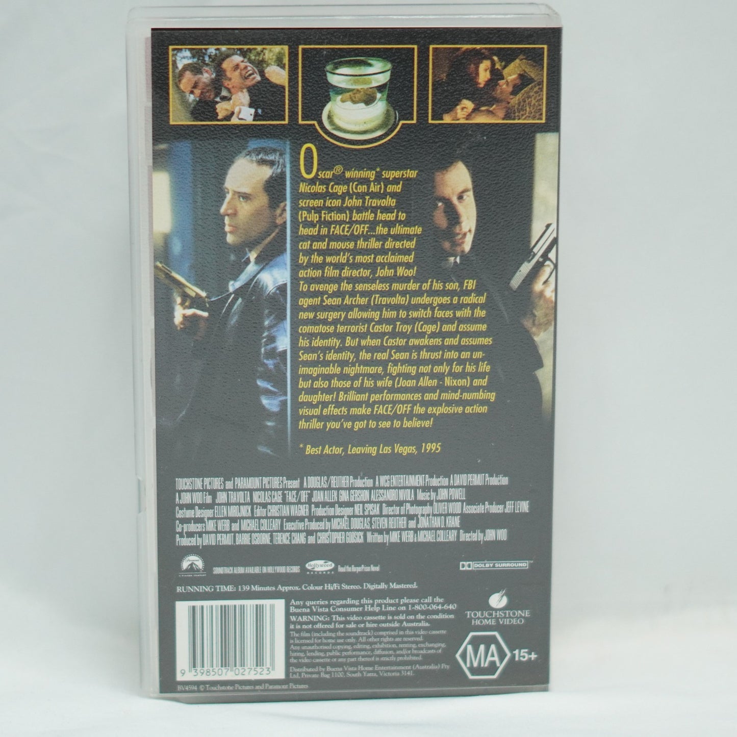 1997 FACE/OFF Australian VHS Video