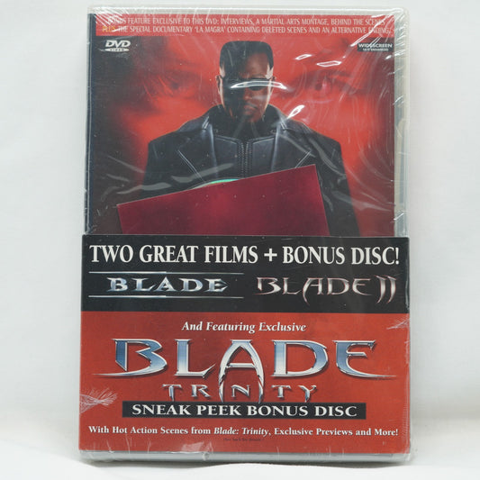 Blade & Blade 2 DVD 2-Pack + Bonus Disc - Wesley Snipes - Brand New Sealed