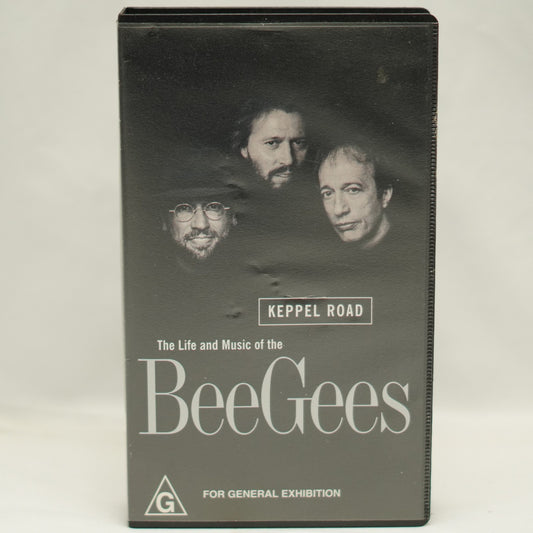 VHS  - 'THE LIFE AND MUSIC OF THE BEE GEES'  Keppel Road